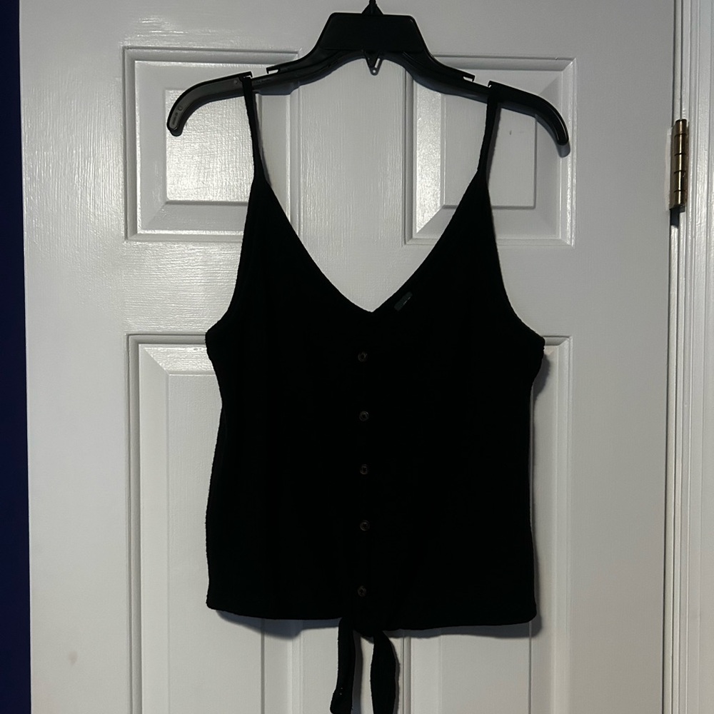 Wild Fable Black Button-Down Camisole